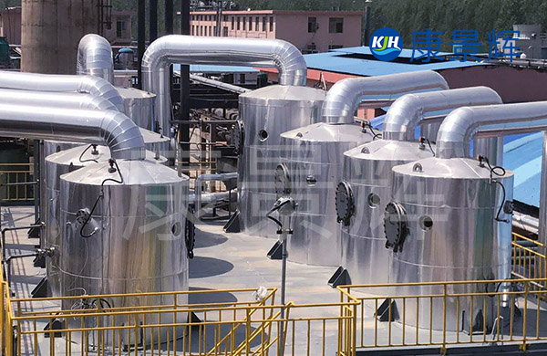 每小時15噸的八效順流降膜蒸發(fā)器